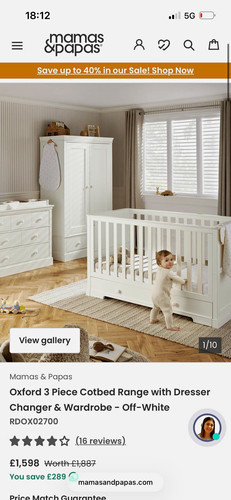 Mamas papas oxford - &, cot